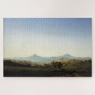 Quebra-cabeça Paisagem Boêmia com Monte Milleschauer