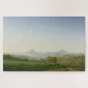 Quebra-cabeça Paisagem Boêmia com Monte Milleschauer