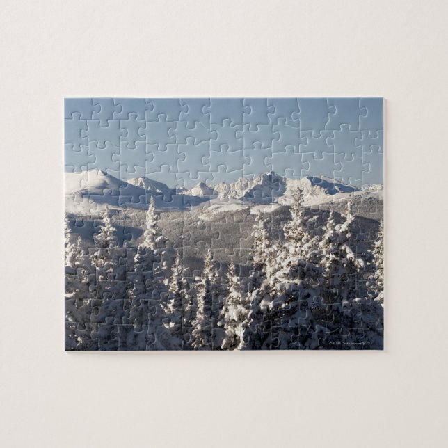 Quebra-cabeça Paisagem coberto de neve 2 (Horizontal)