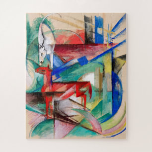 Quebra-cabeça Paisagem com Animais por Franz Marc 