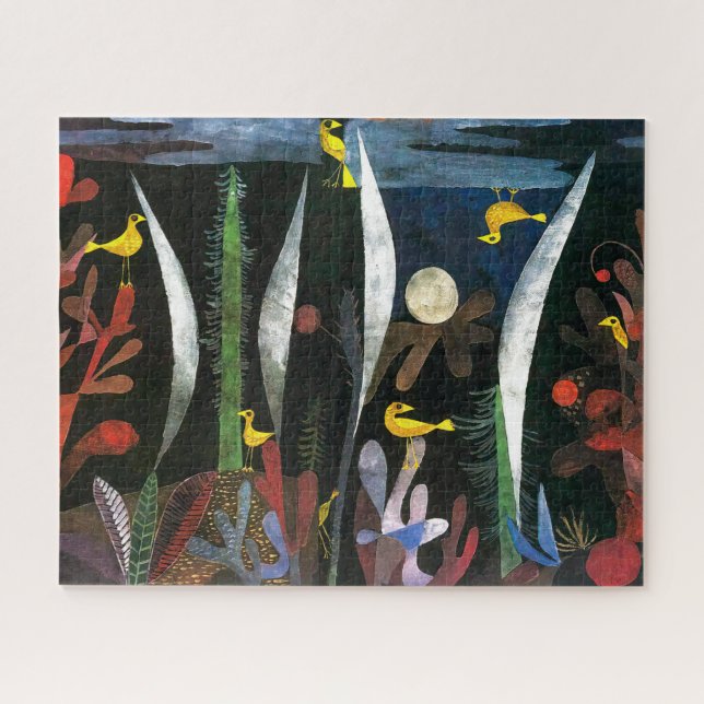 Quebra-cabeça Paisagem com Aves Amarelas | Paul Klee | (Horizontal)