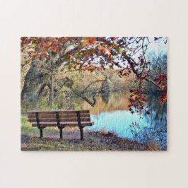 Quebra-cabeça Paisagem com Bench