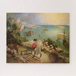 Quebra-cabeça Paisagem com queda de Ícaro por P. Bruegel
