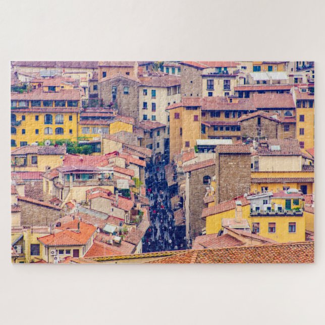 Quebra-cabeça Paisagem com uma rua, Florença, Itália (Horizontal)