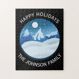 Quebra-cabeça Paisagem Congelada Pacífica Personalizada