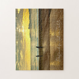 Quebra-cabeça Paisagem Costeira Sunset Summer Seaside Personaliz
