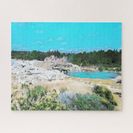 Quebra-cabeça Paisagem da Nova Zelândia Rotorua desafiadora