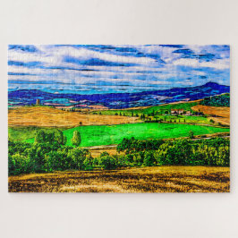 Quebra-cabeça Paisagem da Toscana. Itália.