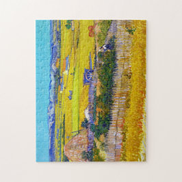 Quebra-cabeça Paisagem de Colheita com o Carrinho Azul Vincent V
