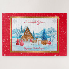 Quebra-cabeça Paisagem de Feriados Personalizar