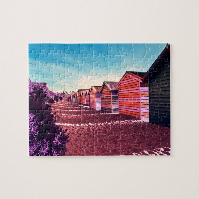 Quebra-cabeça Paisagem de Praia Sunset Surreal (Horizontal)