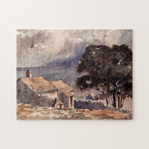 Quebra-cabeça Paisagem de Wuthering Heights Bronte do vintage