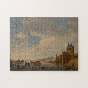 Quebra-cabeça Paisagem do inverno em Arnhem 1653