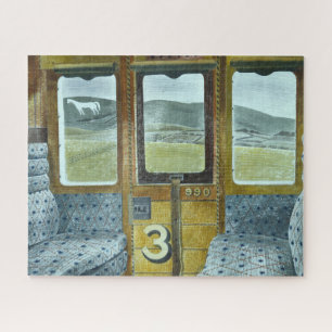 Quebra-cabeça Paisagem do trem (por Eric Ravilious)
