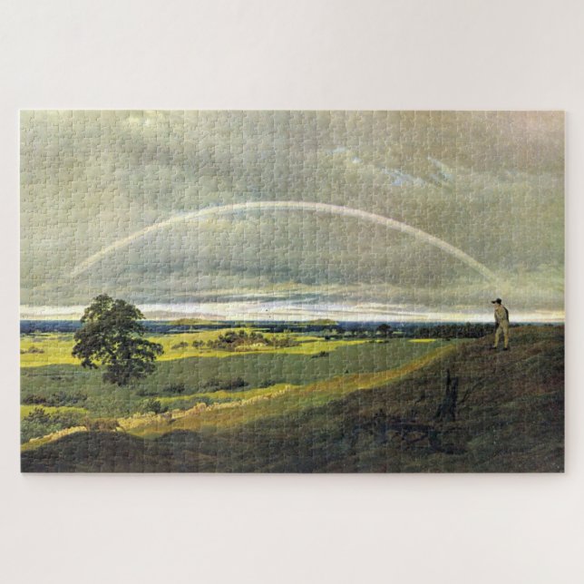 Quebra-cabeça Paisagem em Rügen com Rainbow - Friedrich (Horizontal)