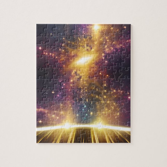 Quebra-cabeça Paisagem espacial cômoda mais brilhante estrela (Vertical)