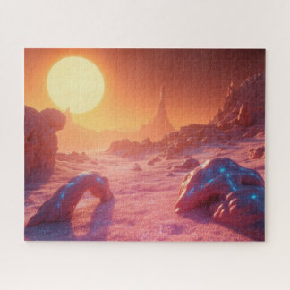 Quebra-cabeça paisagem espacial de fantasia