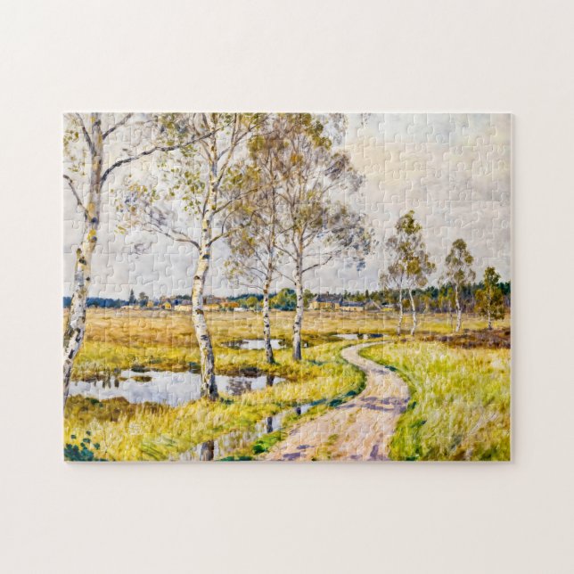 Quebra-cabeça Paisagem Impressionista de Worpswede no Teufel (Horizontal)