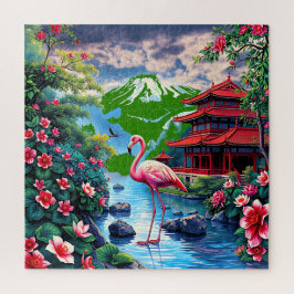 Quebra-cabeça Paisagem inspirada na Ásia Oriental
