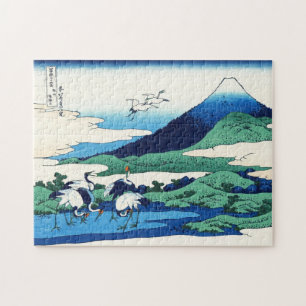 Quebra-cabeça Paisagem oriental legal da opinião de Hokusai Fuj