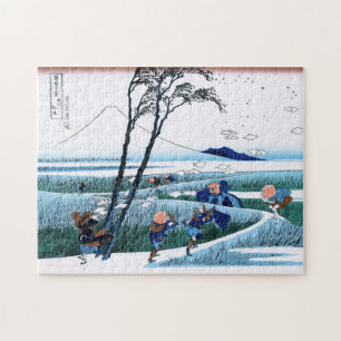 Quebra-cabeça Paisagem oriental legal da opinião de Hokusai Fuj
