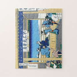 Quebra-cabeça Paisagem oriental legal da opinião de Hokusai Fuji