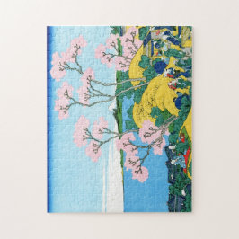 Quebra-cabeça Paisagem oriental legal da opinião de Hokusai Fuji