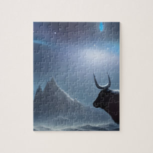 Quebra-cabeça Paisagem Ox