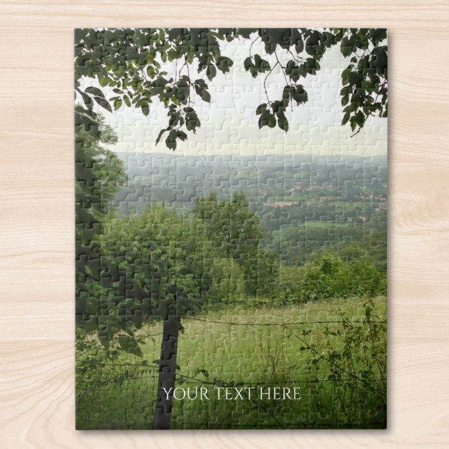 Quebra-cabeça Paisagem Personalizada com Foto e Texto (Criador carregado)