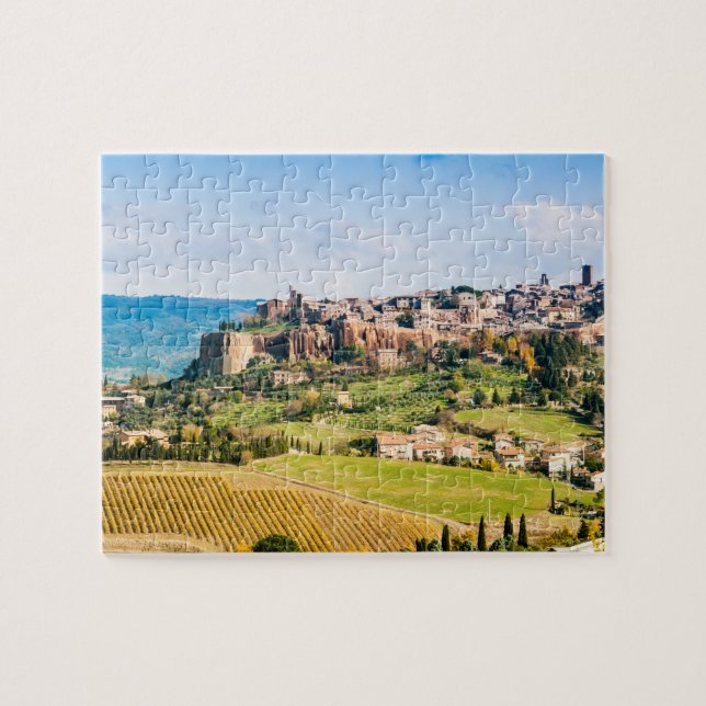 Quebra-cabeça Paisagem sobre Orvieto (Horizontal)