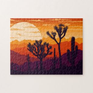 Quebra-cabeça Paisagem solar do deserto