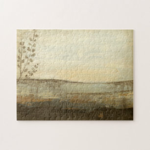 Quebra-cabeça Paisagem solar moderna - Pintura a óleo