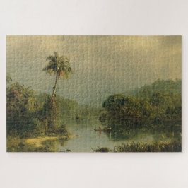 Quebra-cabeça Paisagem tropical Igreja Frederic Edwin