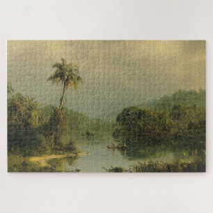Quebra-cabeça Paisagem tropical Igreja Frederic Edwin