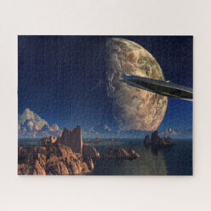 Quebra-cabeça Paisagem UFO-Estrangeira do Mundo-Scifi