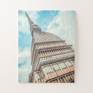 Quebra-cabeça paisagem urbana de Mole Antonelliana, Turim, Itáli