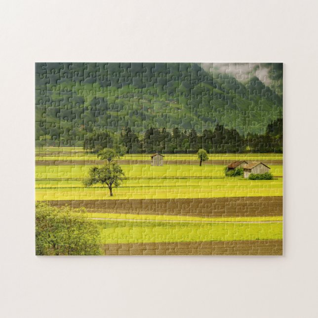 Quebra-cabeça Paisagem verde (Horizontal)