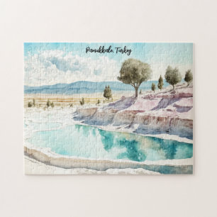Quebra-cabeça Paisagem Viagem de Pamukkale Turquia