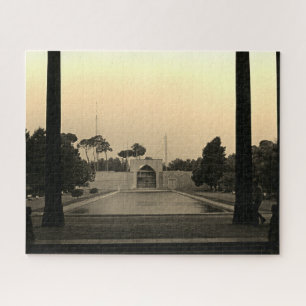 Quebra-cabeça Palácio Chehel Sotun em Isfahan, Irã 1970