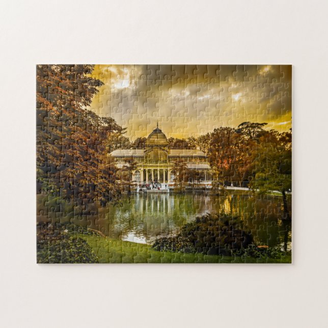 Quebra-cabeça Palácio de Cristal de Madrid. (Horizontal)