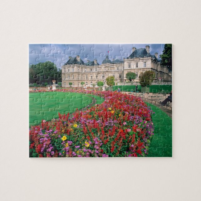 Quebra-cabeça Palácio de Luxemburgo em Paris, França. (Horizontal)