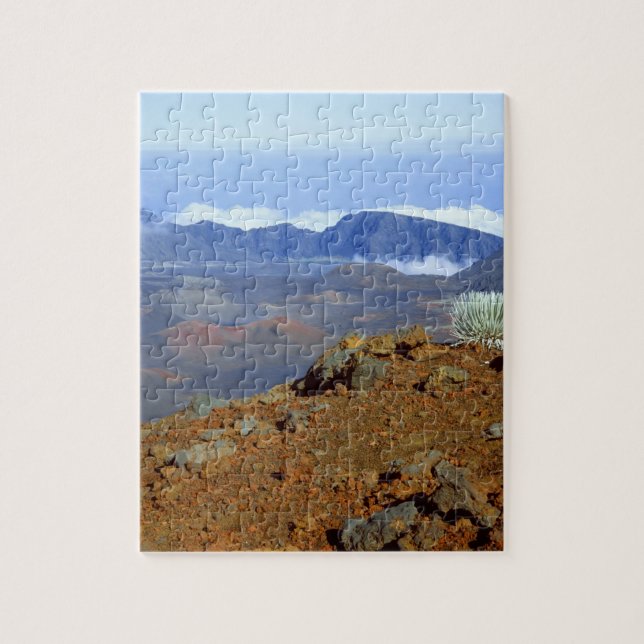 Quebra-cabeça Palavra-de-prata sobre a cratera de Haleakala, per (Vertical)