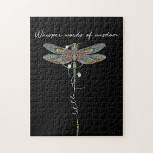 Quebra-cabeça Palavras Sussuras De Dragonfly De Brocade Sabedori