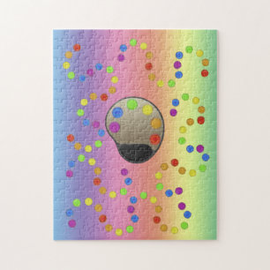 Quebra-cabeça - Paleta de pintura