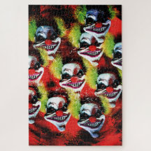 palhaço de terror assustador