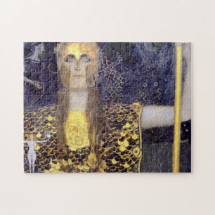 Quebra-cabeça Pallas Athena, de Gustav Klimt, famosa pintura