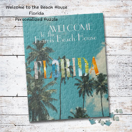 Quebra-cabeça Palm Tree Florida Beach House