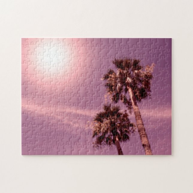 Quebra-cabeça Palmeiras à luz do sol (Horizontal)