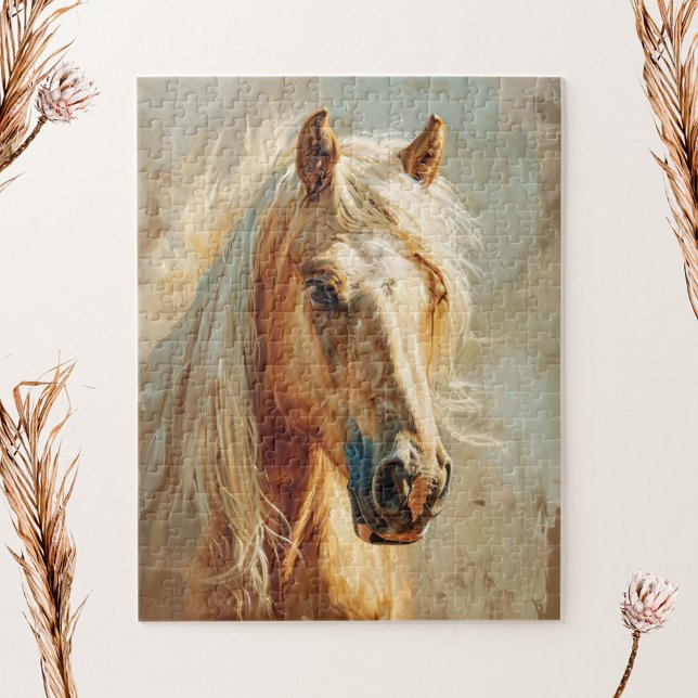 Quebra-cabeça Palomino Horse Portrait (Criador carregado)