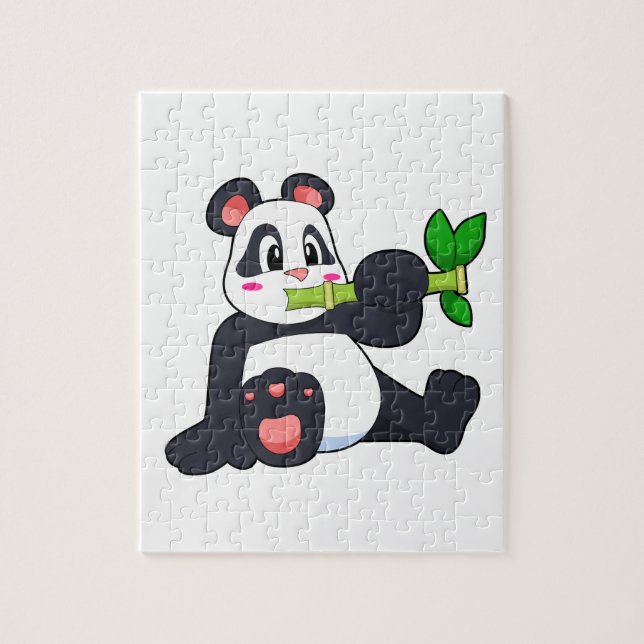 Quebra-cabeça Panda com Bamboo (Vertical)